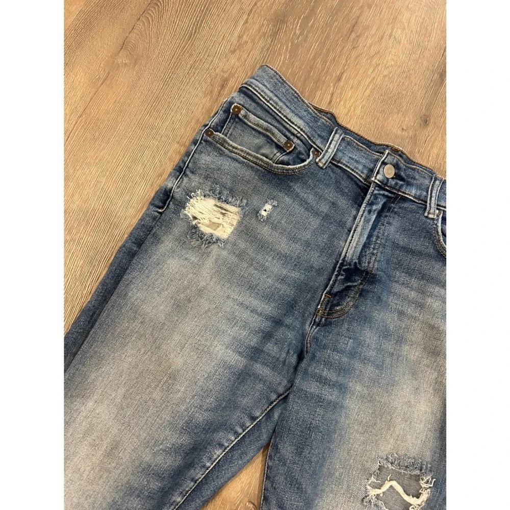 Lucky Brand Mens Distressed‎ Paint Splatter Straight Leg Jeans Blue W32 L32